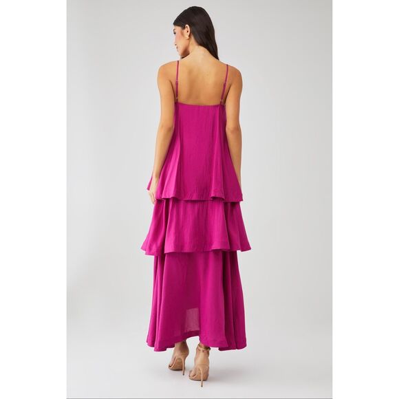 ELLIATT Wren Maxi Dress – Pink  | Wedding Guest / Gala Event | Size S |NWT - Picture 3 of 6